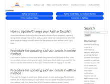 Tablet Screenshot of aadhaarcarduid.org